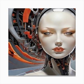 Robot Woman Canvas Print
