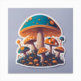 Mushroom Print Canvas Print