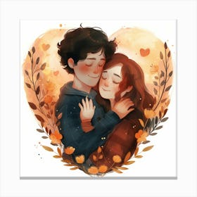 Autumn Love Canvas Print