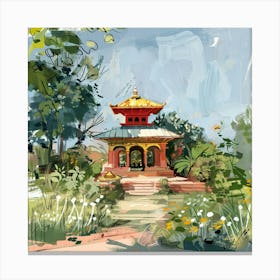 Nepal Pagoda 2 Canvas Print