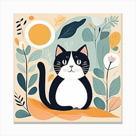 Cat In The Sun Canvas Print