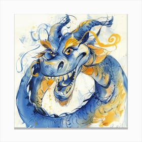 Blue Dragon 8 Canvas Print