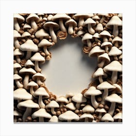 Mushroom Circle Canvas Print