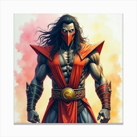 Mortal Kombat Ninja Fighter Concept Art (123) Canvas Print