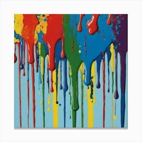 Paint Splatters Canvas Print