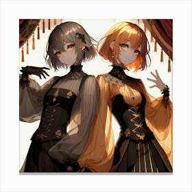 Anime Girls 1 Canvas Print