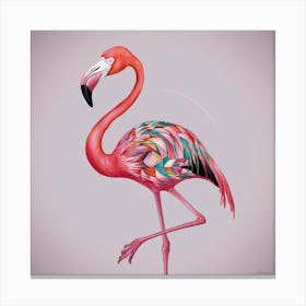 Rainbow Flamingo (2) Canvas Print