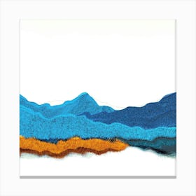 Abstract Mountain Landscape Canvas Print