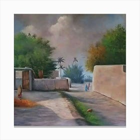 Village In Pakistan Canvas Print