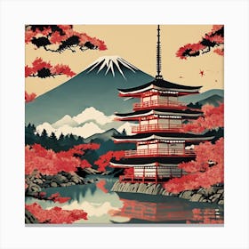 Japanese Pagoda 3 Canvas Print