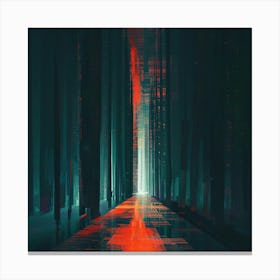 Dark Corridor Canvas Print