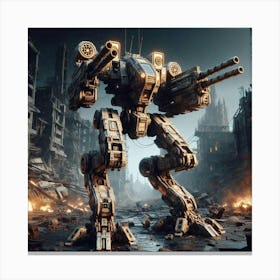 Battle Mech 2 Canvas Print