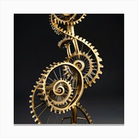 Clockwork Sculpture Canvas Print