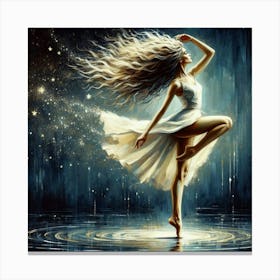 Dancer At Night Canvas Print