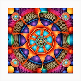 Psychedelic Mandala 22 Canvas Print