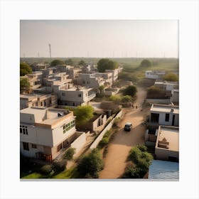 Village In India Canvas Print