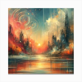 Abstract Horizons 45 Canvas Print