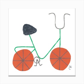 Bike 7 Square Canvas Print