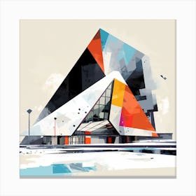 Geometric Building Canvas Print