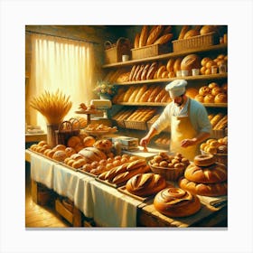 The French Baker Canvas Print