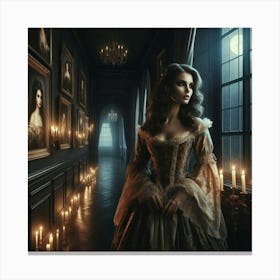 The Woman In The Window 1 Canvas Print