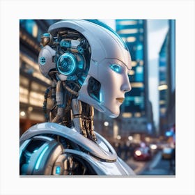 Futuristic Robot 18 Canvas Print