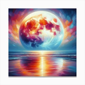 Full Moon Painting 2 Canvas Print