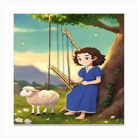 Shepherd'S Daughter Canvas Print