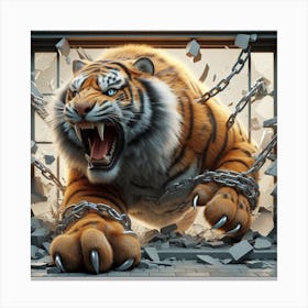 Never bound a lion... Canvas Print