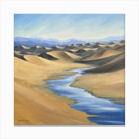 River In The Desert Canvas Print