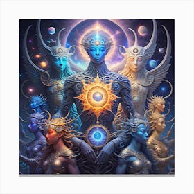 The Celestial Assembly Canvas Print