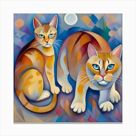 Two Cats 3 Canvas Print