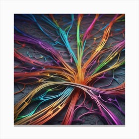 Colorful Wires 2 Canvas Print