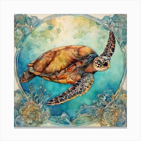 Turtle bliss Canvas Print