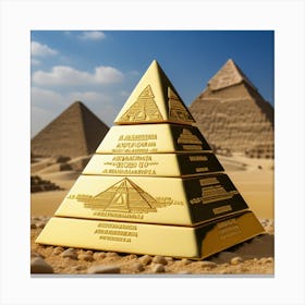 Piramide De Oro Abundancia Personal Canvas Print