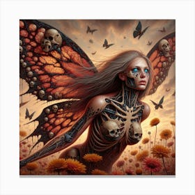 Skeleton Fairy Canvas Print