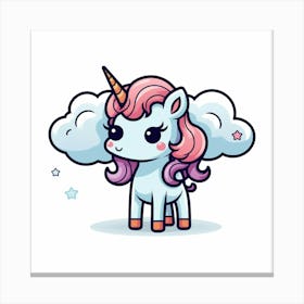 Cute Unicorn 390 Canvas Print