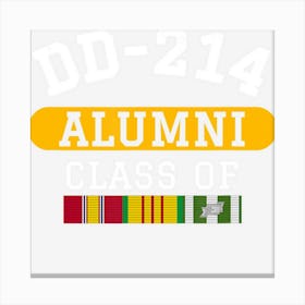 Dd 214 Alumni Class Of Vietnam Veteran Pride Canvas Print