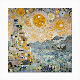 Klimt'S City Canvas Print