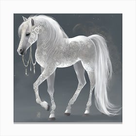 White Horse Canvas Print