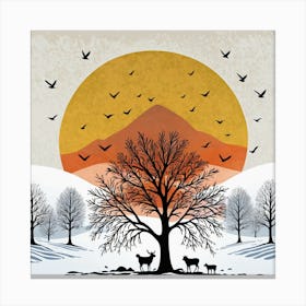 Winter Landscape Canvas Print