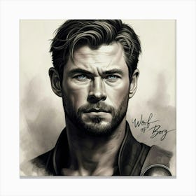 Chris Hemsworth 1 Canvas Print