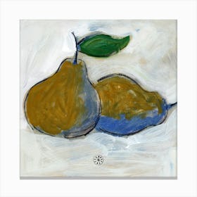 Two Pears Canvas Print