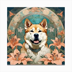 Akita Angel Canvas Print