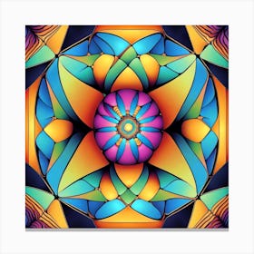 Psychedelic Mandala 20 Canvas Print