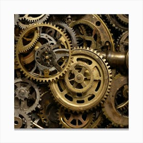 Clockwork Gears Canvas Print