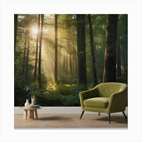 Forest Wall Mural Canvas Print