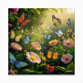 Flowers in Bloom Canvas Print