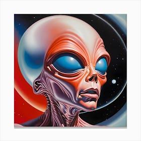 Alien Face 2 Canvas Print