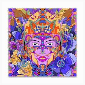 Psychedelic Woman Canvas Print